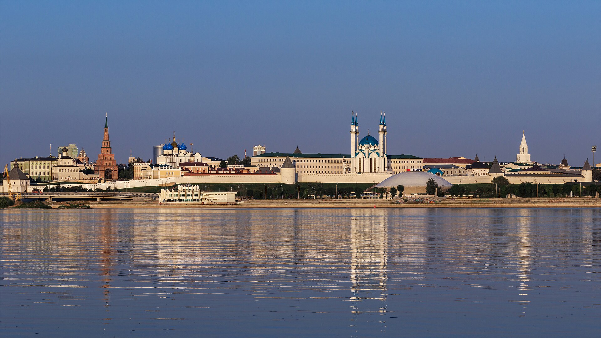 Kazan Kremlin at dusk